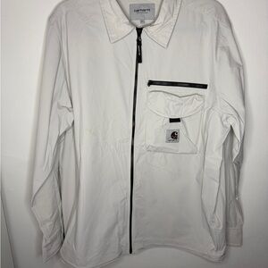 Carhartt WIP Men's Light Gray Hayes Shirt Jacket